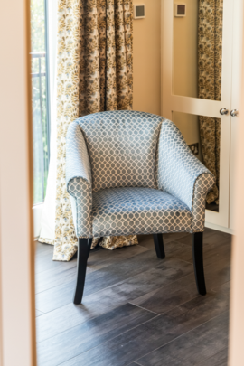 Bespoke curtains and chair
