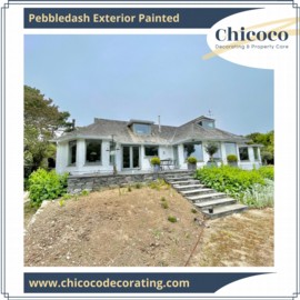 Pebbledash Exterior Painted