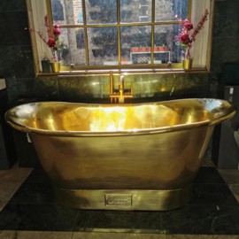 Straight Base Brass Bathtub