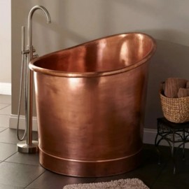 Japanese Soaking Style Copper Bathtub