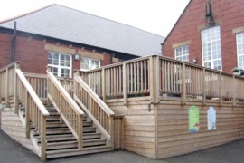 School Deck and Stairs