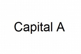 Capital A